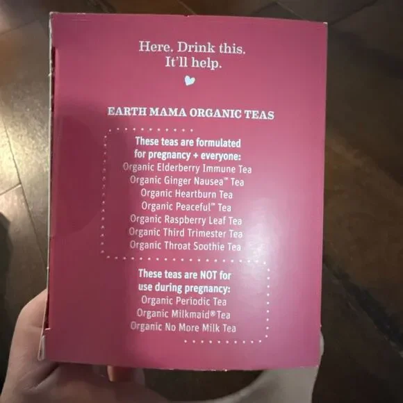 Earth Mama NIB organic milkmaid tea herbal supplement caffeine free breast milk - Picture 5 of 5